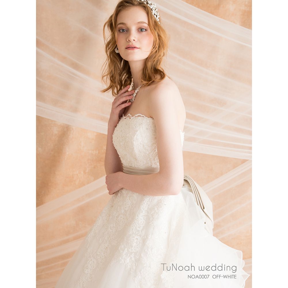 NOA0007 オフホワイト ウェディングドレス 【ウェディングドレス オーダーメイド】