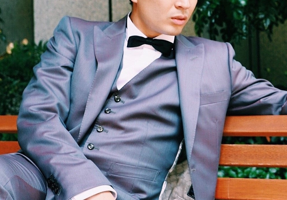 【CORDY特典あり】パープルスーツ/ベスト付き【結婚式 タキシード オーダーメイド】