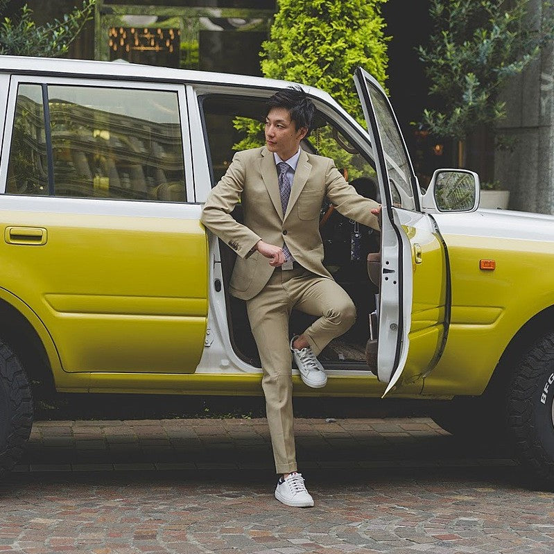 ベージュスーツ【結婚式 タキシード オーダーメイド】