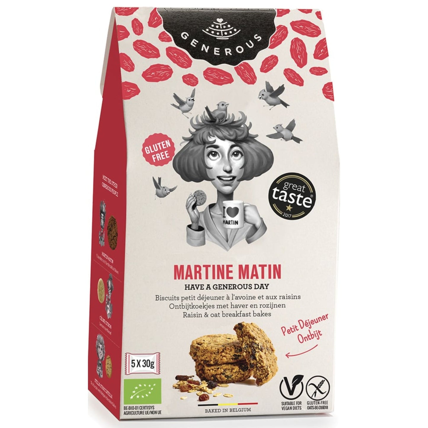 有機グルテンフリークッキー オーツ麦・レーズン 【結婚式 ギフト 食品 引き菓子 洋菓子】