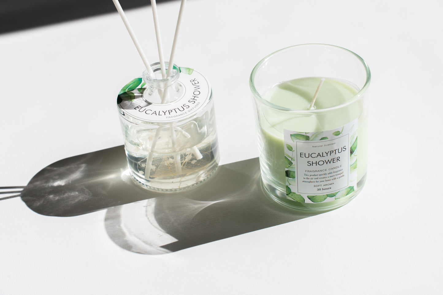 グラス入りキャンドル/ユーカリシャワー 【結婚式 引き出物 ギフト】