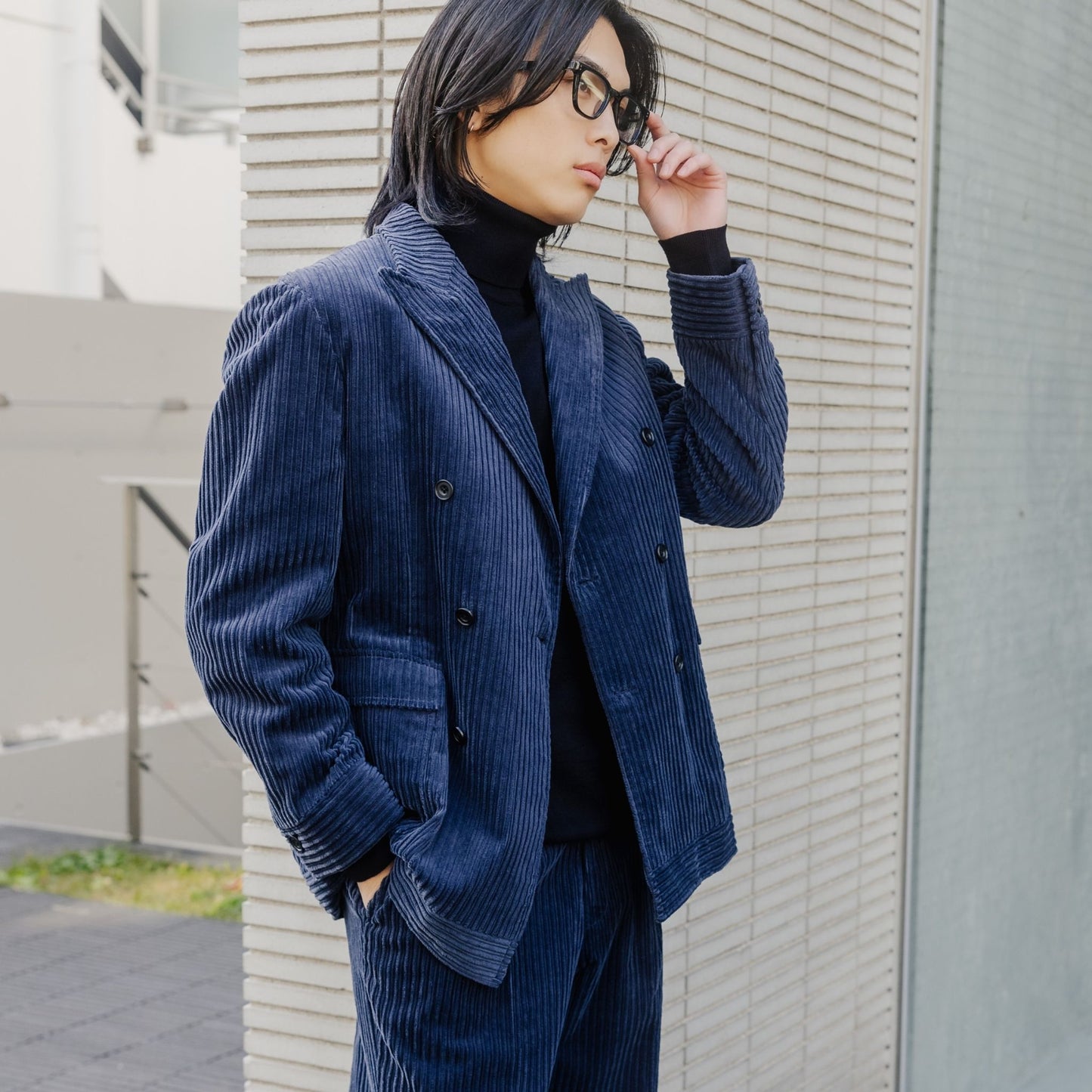 Oversized Corduroy/ネイビー【ウェディングスーツ 購入】