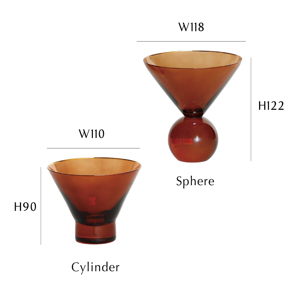 【お香立て】Hazel Alle a te Dusky Amber Cylinder【結婚式 引き出物 雑貨】