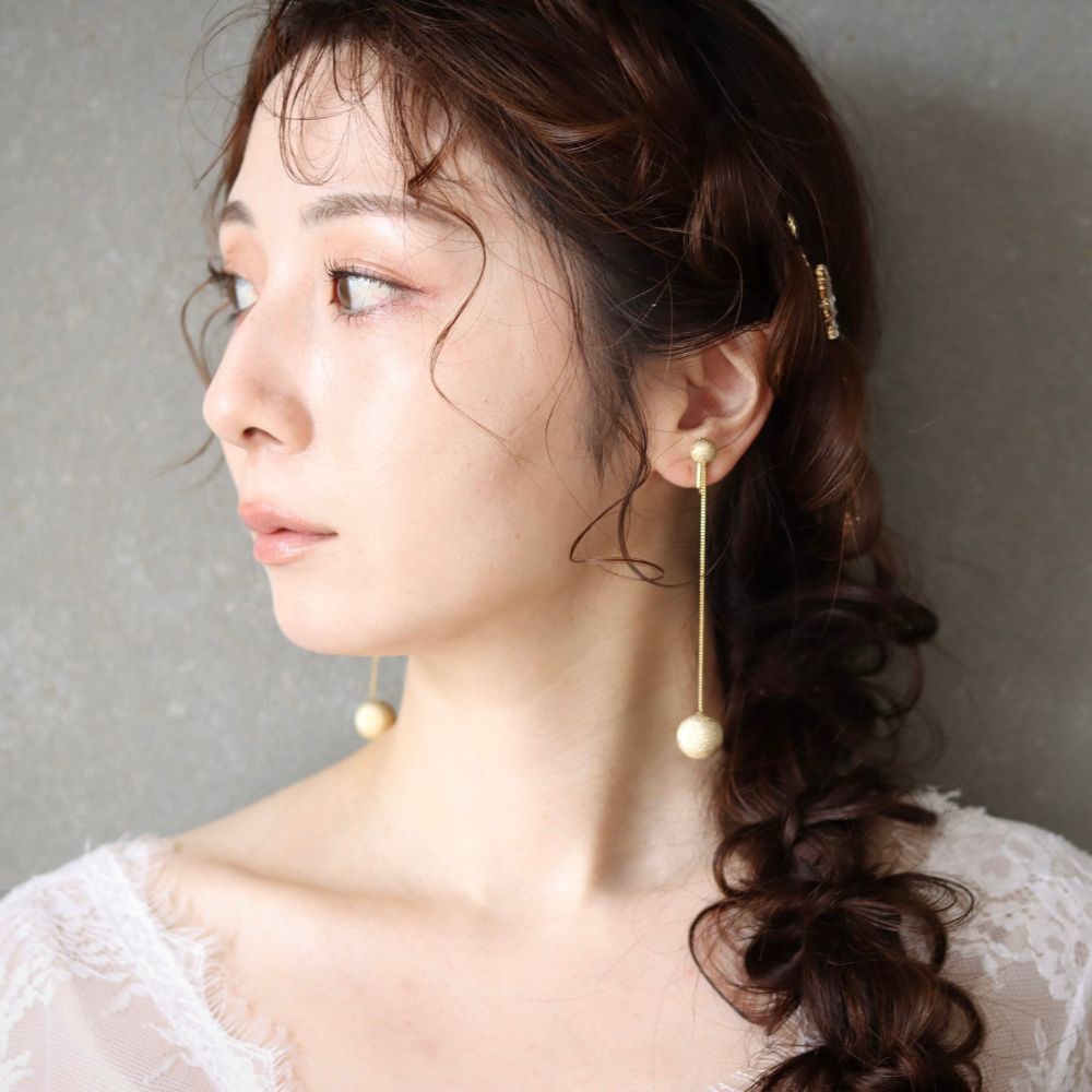 【ピアス・イヤリング】Anna ウェディングアクセサリー 【結婚式 ピアス イヤリング】