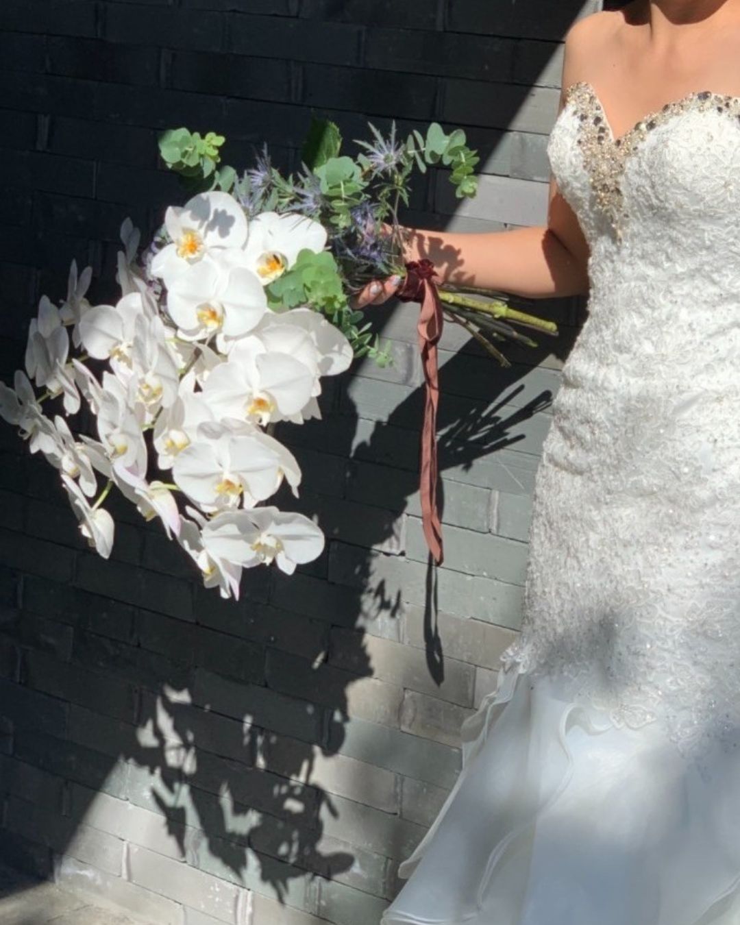 《生花》胡蝶蘭(コチョウラン)のブーケ《結婚式 生花 フラワー ブライダル》