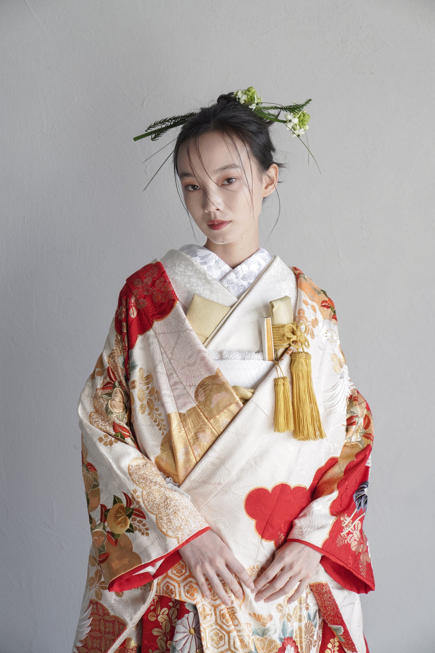 瑞祥の花【結婚式 和装 色打掛 レンタル】