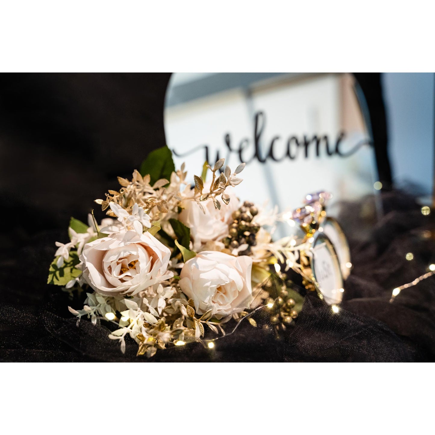 【3泊4日レンタル】ブラックモダンコーディネートセット/おしゃれグッズ ウェルカムグッズ 【結婚式 ウェルカムボード レンタル】