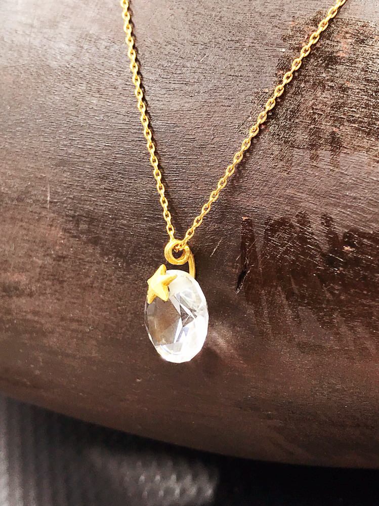 STAR RockCry/L Nc/ブライダルアクセサリー 【結婚式 ネックレス】