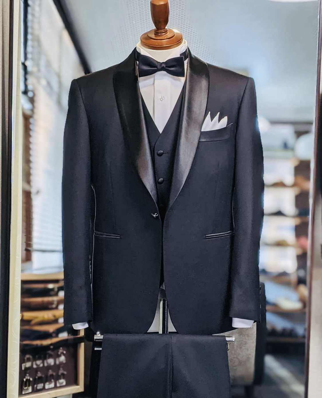タキシード ブラック オーダーメイド セットアップ bespoke TOKYOTAILORオーダータキシードセット 【結婚式 タキシード オーダー