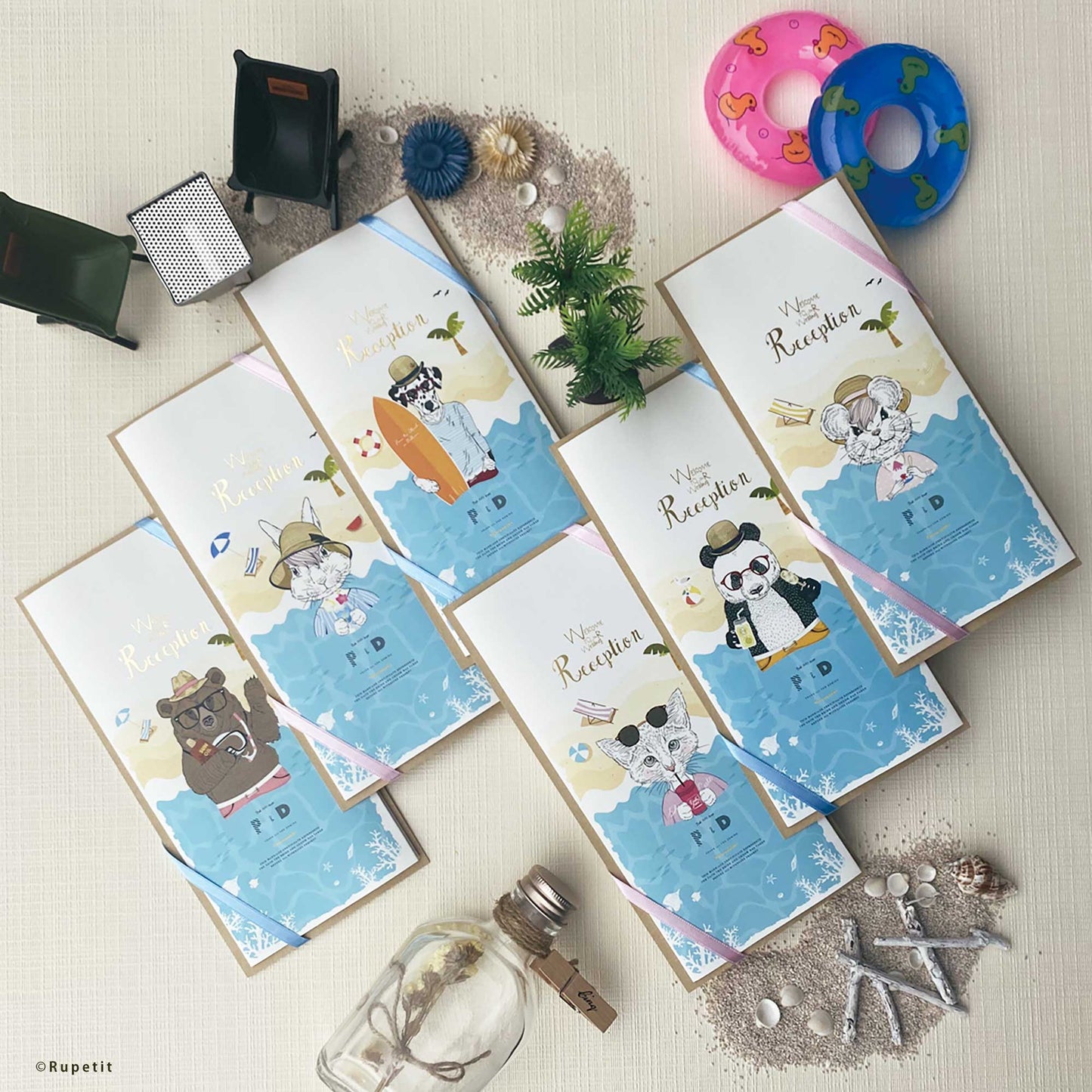 【結婚式 席次表】Summer SET【結婚式 ペーパー 席次表】