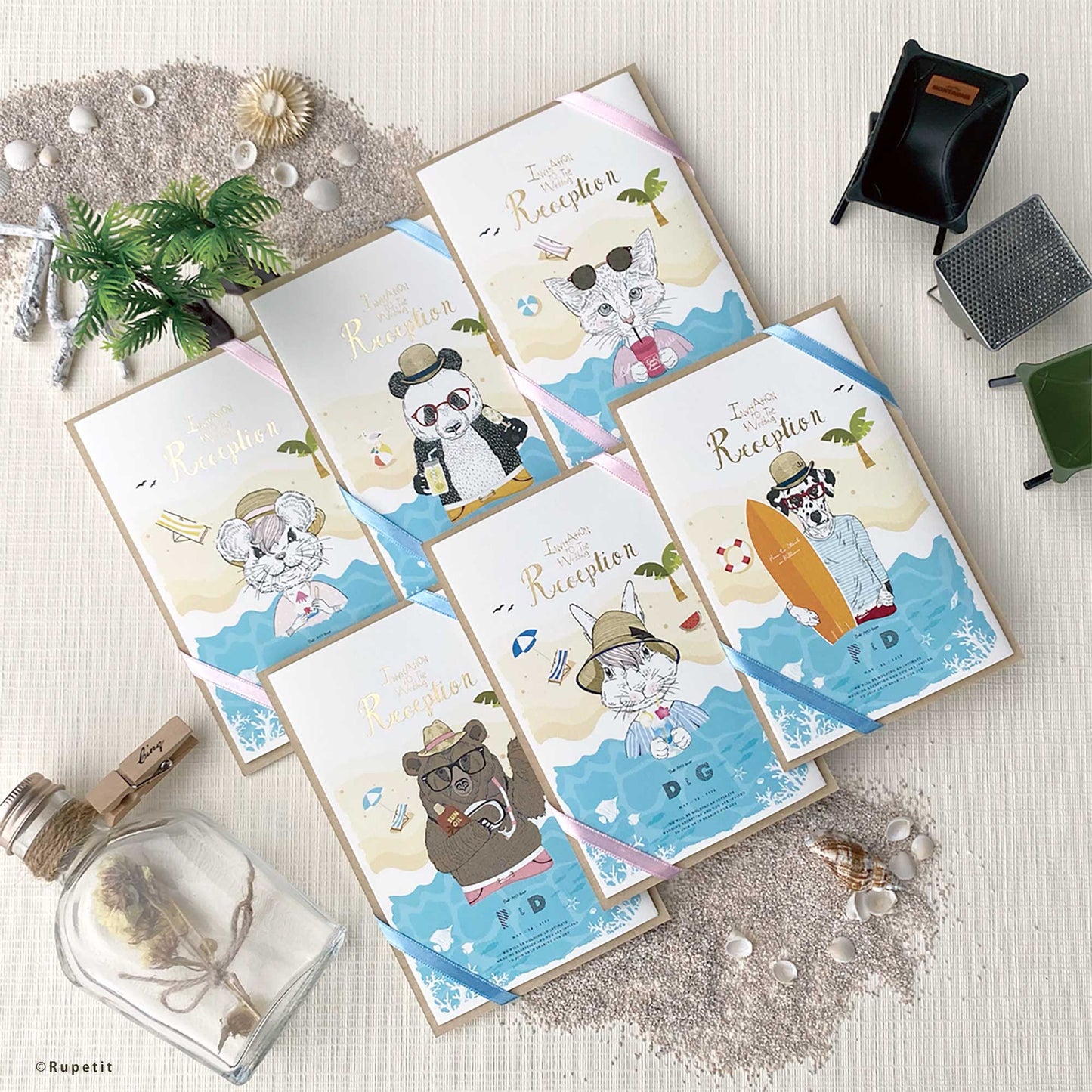 【結婚式 招待状】Summer SET【結婚式 ペーパー 招待状】