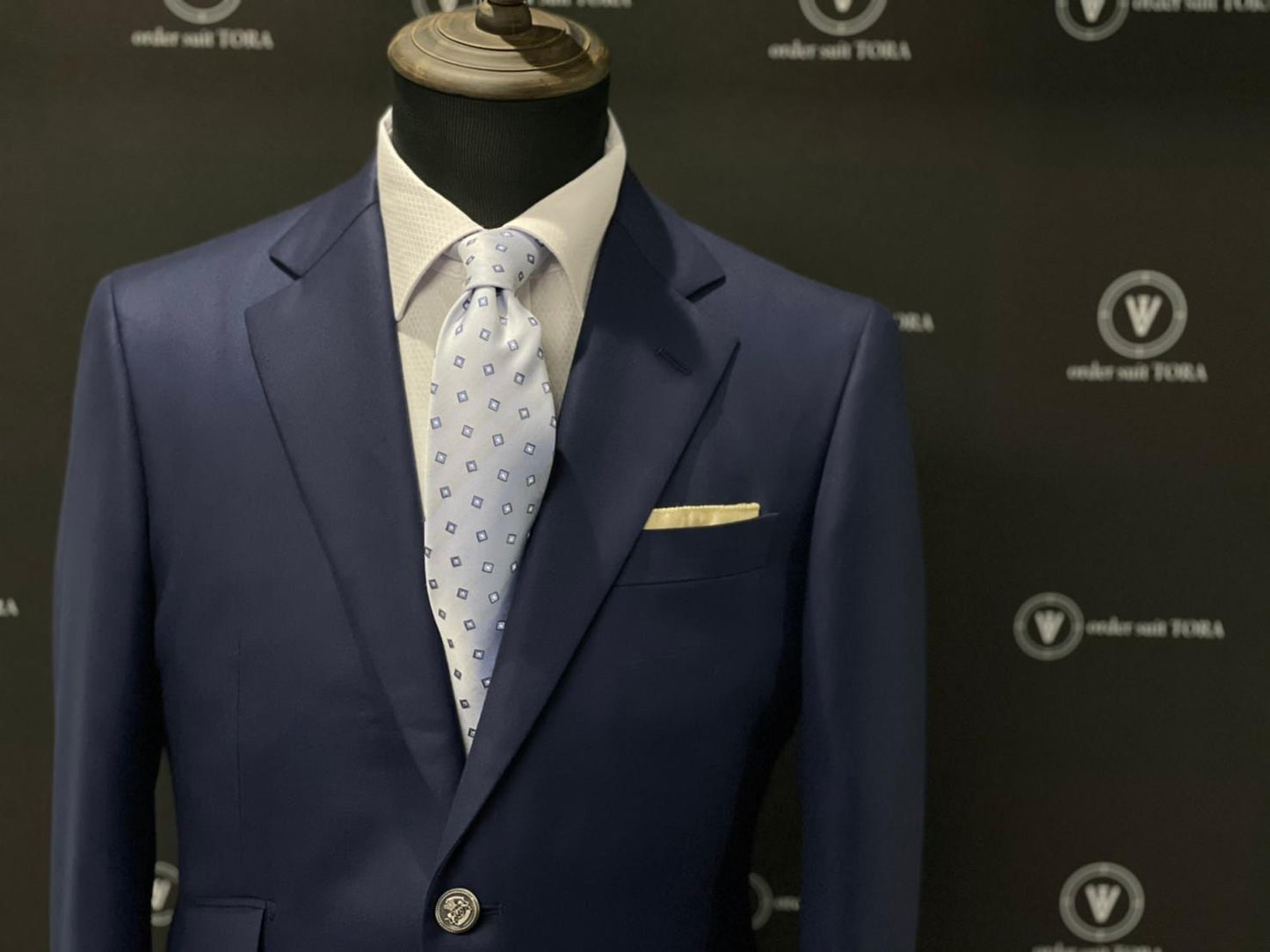 オーダースーツ 【結婚式 愛知 ネイビー】 【結婚式 タキシード オーダーメイド】