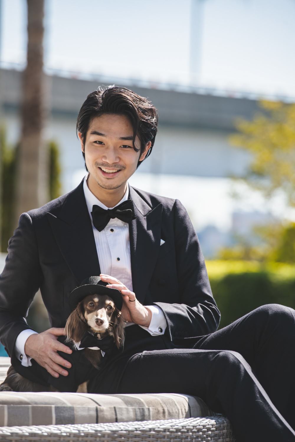 愛犬とお揃い/オーダータキシードセット 【結婚式 タキシード オーダー 