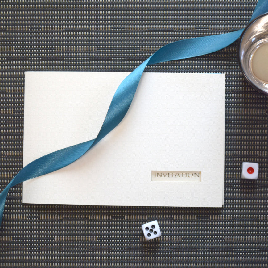 【結婚式 招待状セット】 ヴェリタ ホワイト (印刷込み)【結婚式 ペーパー 招待状】