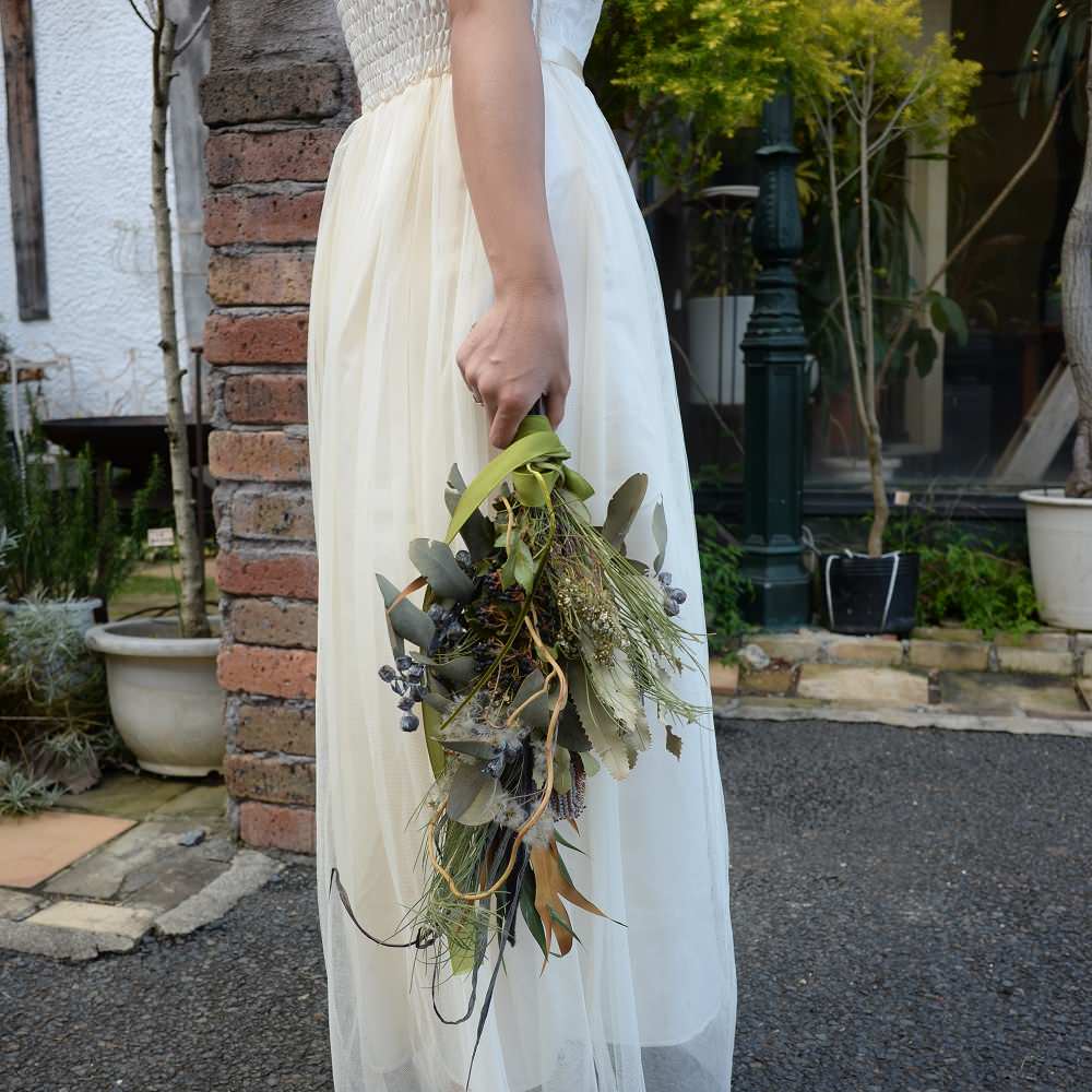 【ドライフラワー】ブーケ 【結婚式 フラワー ドライフラワー ブーケ ブートニア】