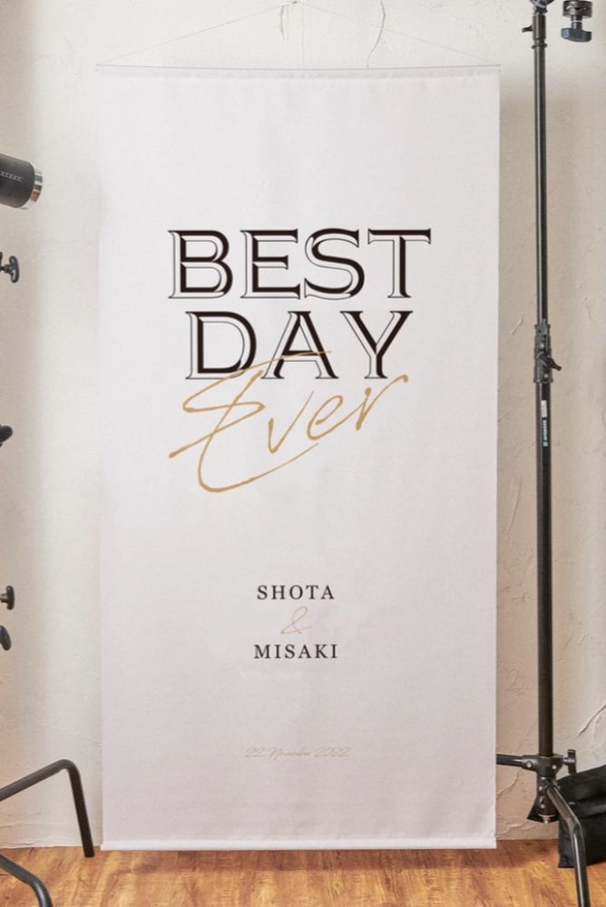 タペストリー DESIGN B 【結婚式 ウェルカムグッズ タペストリー】