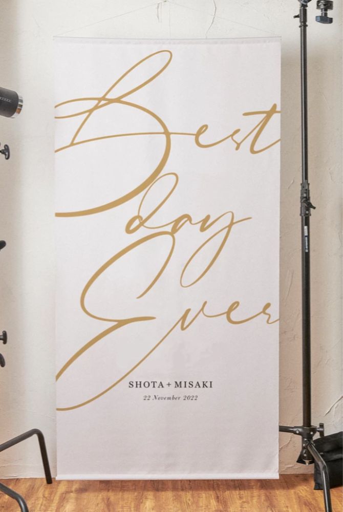 タペストリー DESIGN C 【結婚式 ウェルカムグッズ タペストリー】