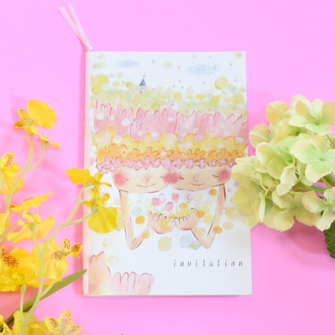 【結婚式 招待状セット】やさしい時間 (印刷込み)【結婚式 ペーパー 招待状】