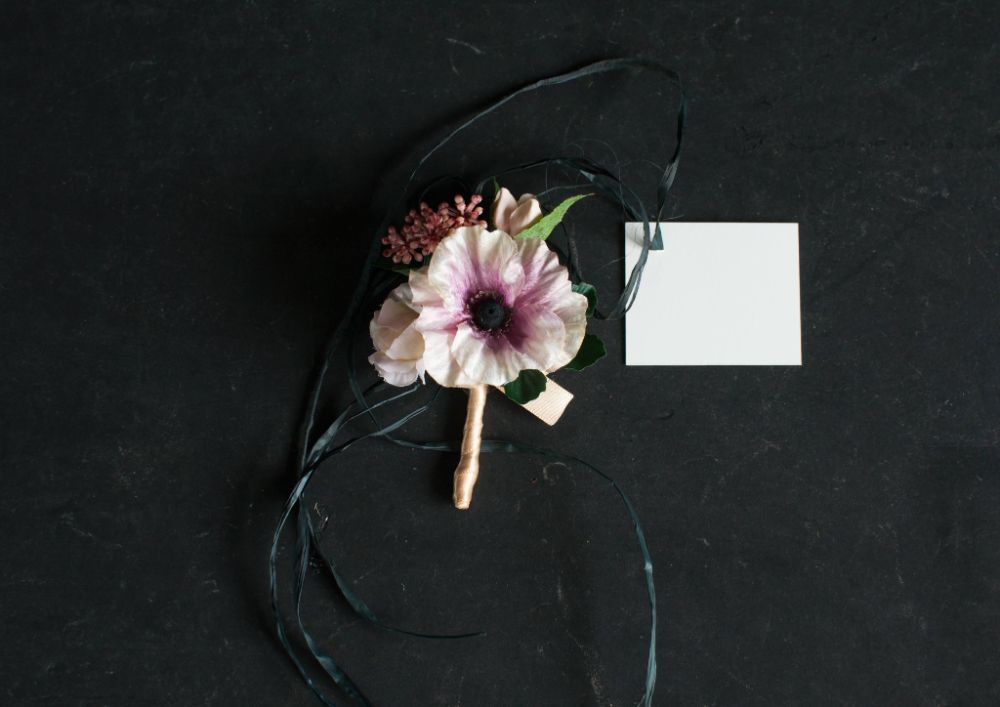 【造花】Girly-Pop赤のアネモネブーケ 【結婚式 フラワー 造花 ブーケ ブートニア】