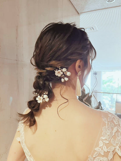 【東京23区内出張無料】リハ付き 洋装1着(当日ヘアメイク・ドレスフィッティング・新郎様お支度・撮影サポート有) 結婚式 ブライダル ヘアメイク 持ち込み美容師 【結婚式 ヘアメイク 新郎 新婦】