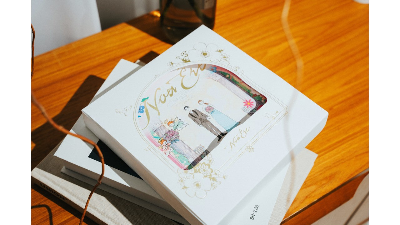 ウェディング絵本「ノアエール～THANKS～」(親御さん贈呈用2冊セット)カスタマイズ絵本【結婚式 ギフト 両親プレゼント】