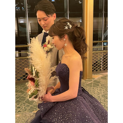 【東京23区内出張無料】リハ付き 洋装1着(当日ヘアメイク・ドレスフィッティング・新郎様お支度・撮影サポート有) 結婚式 ブライダル ヘアメイク 持ち込み美容師 【結婚式 ヘアメイク 新郎 新婦】