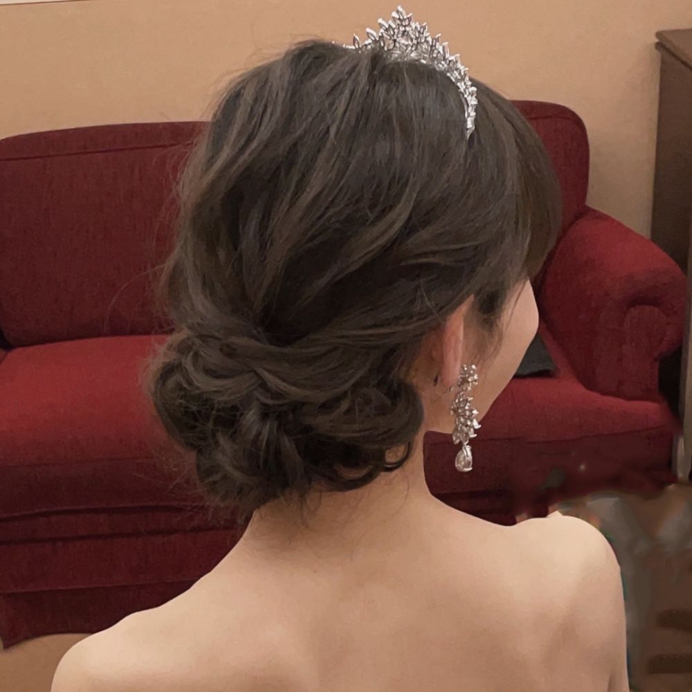 【東京23区内出張無料】リハ付き 洋装1着(当日ヘアメイク・ドレスフィッティング・新郎様お支度・撮影サポート有) 結婚式 ブライダル ヘアメイク 持ち込み美容師 【結婚式 ヘアメイク 新郎 新婦】