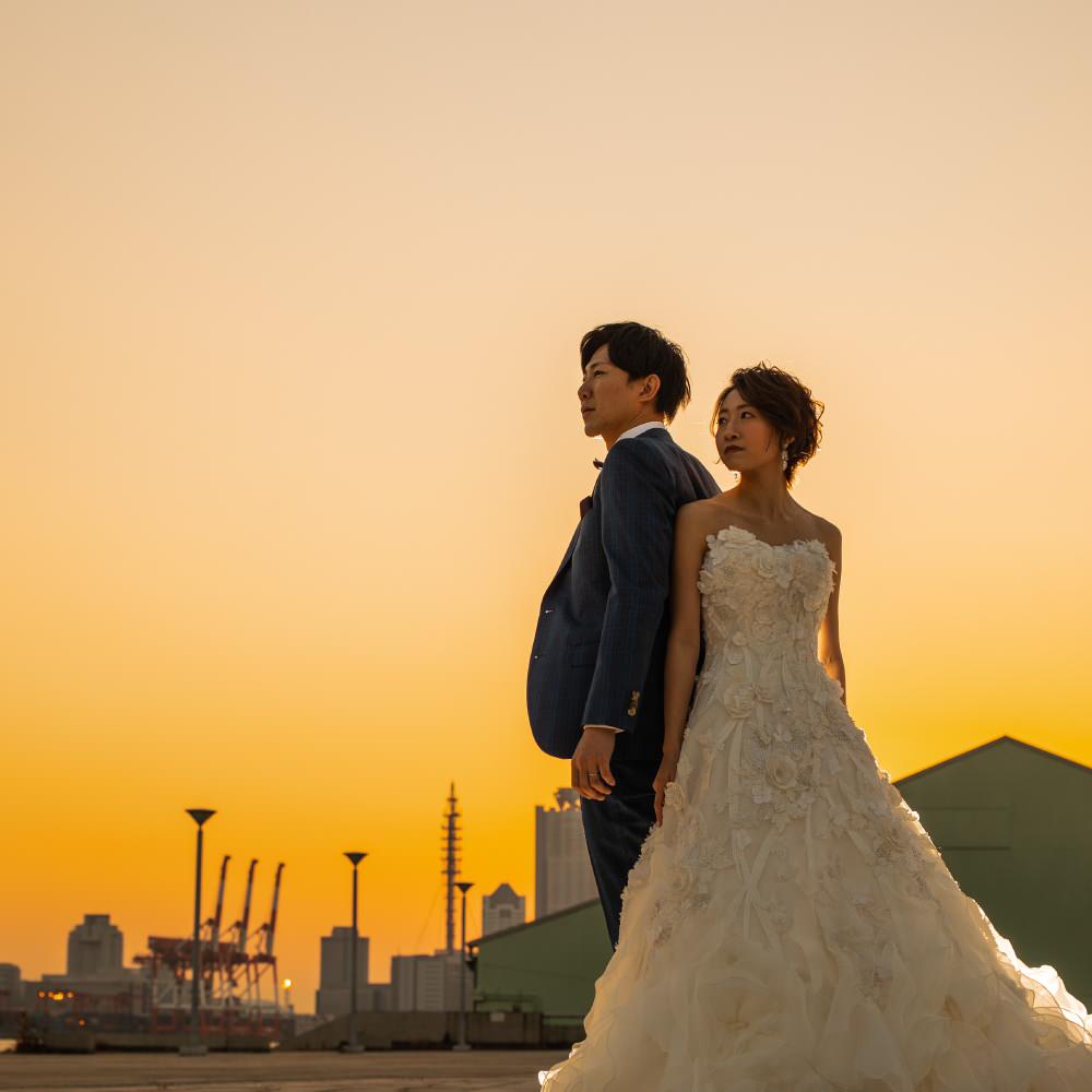 【SNS用ムービー付】フォトウエディングプラン<大阪築港赤レンガ倉庫> 【結婚式 写真 フォト 撮影】