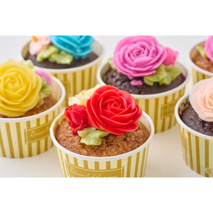 食べられるお花のカップケーキ(6個入り)