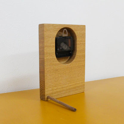 【木目でつながる3連時計】 シンプルシリーズ クリ 【結婚式 ギフト 両親プレゼント 時計】