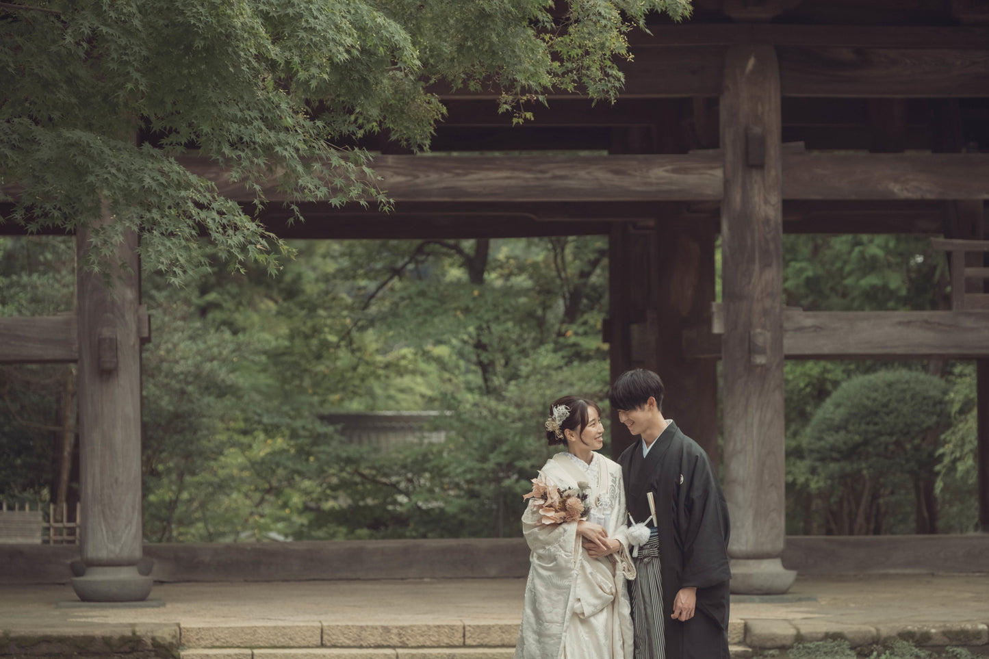 円覚寺和装ロケーションフォト【結婚式 写真 フォトウェディング】 横浜店