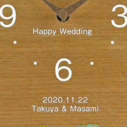 【木目でつながる3連時計】 北欧シリーズ flower 【結婚式 ギフト 両親プレゼント 時計】