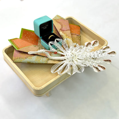 鳳凰指輪飾り【結婚式 リングピロー 両家顔合わせ 結納】