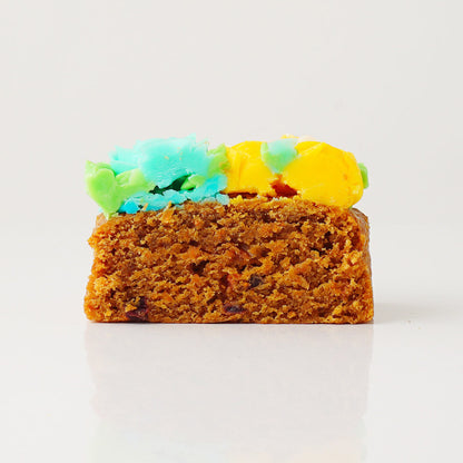 食べられるお花のミニボックスケーキ(Mint blue)