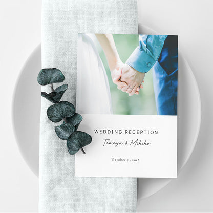 【席次表あり】プロフィールブック | A5サイズ・8P / 10部セット【結婚式 ペーパー プロフィールブック】