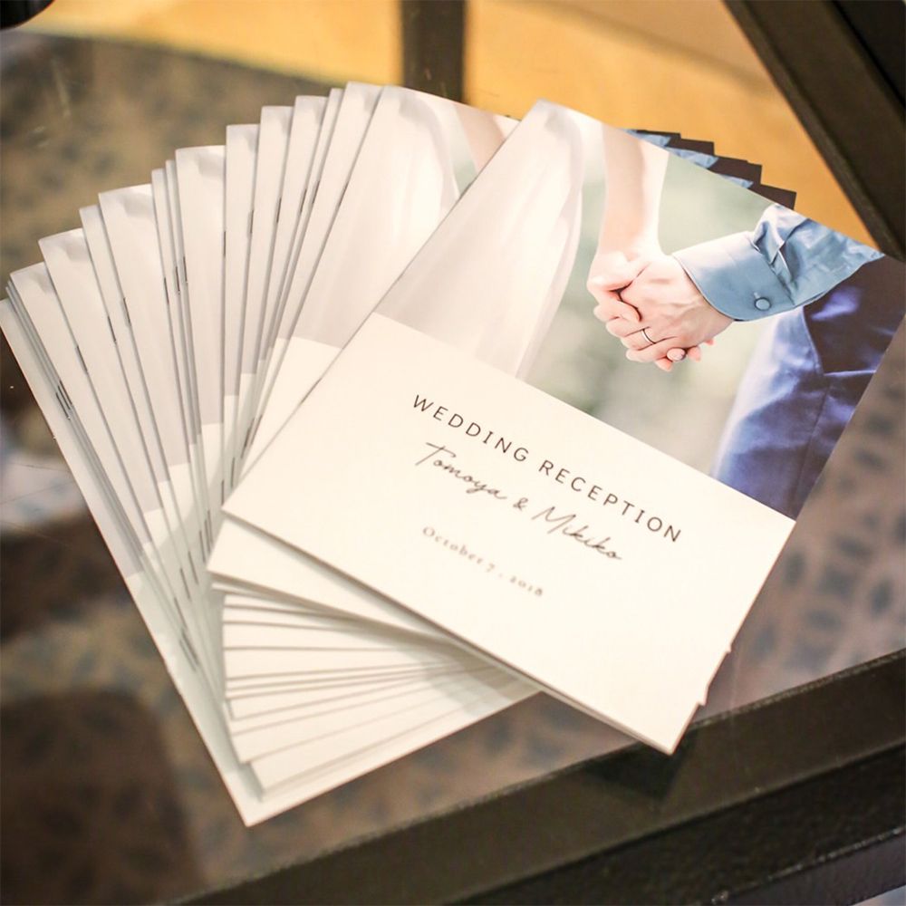 【席次表あり】プロフィールブック | A5サイズ・8P / 10部セット【結婚式 ペーパー プロフィールブック】