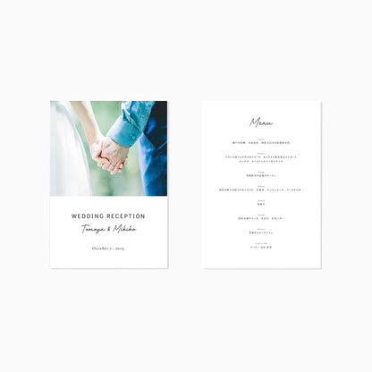 【席次表あり】プロフィールブック | A5サイズ・8P / 10部セット【結婚式 ペーパー プロフィールブック】