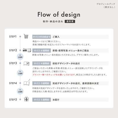 【席次表なし】プロフィールブック | A5サイズ・8P / 10部セット【結婚式　ペーパー　プロフィールブック】