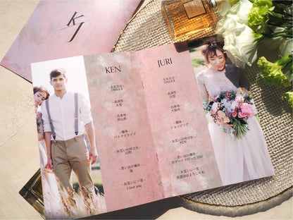 【プロフィールブック】BASIC PLAN - 01【結婚式 ペーパー プロフィールブック】