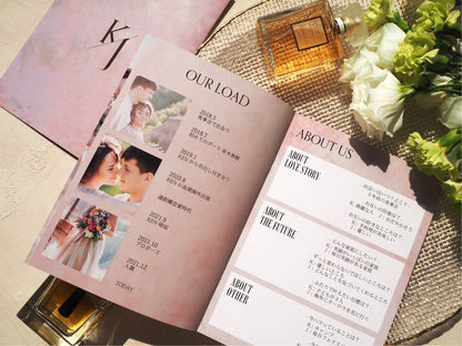 【プロフィールブック】BASIC PLAN - 01【結婚式 ペーパー プロフィールブック】