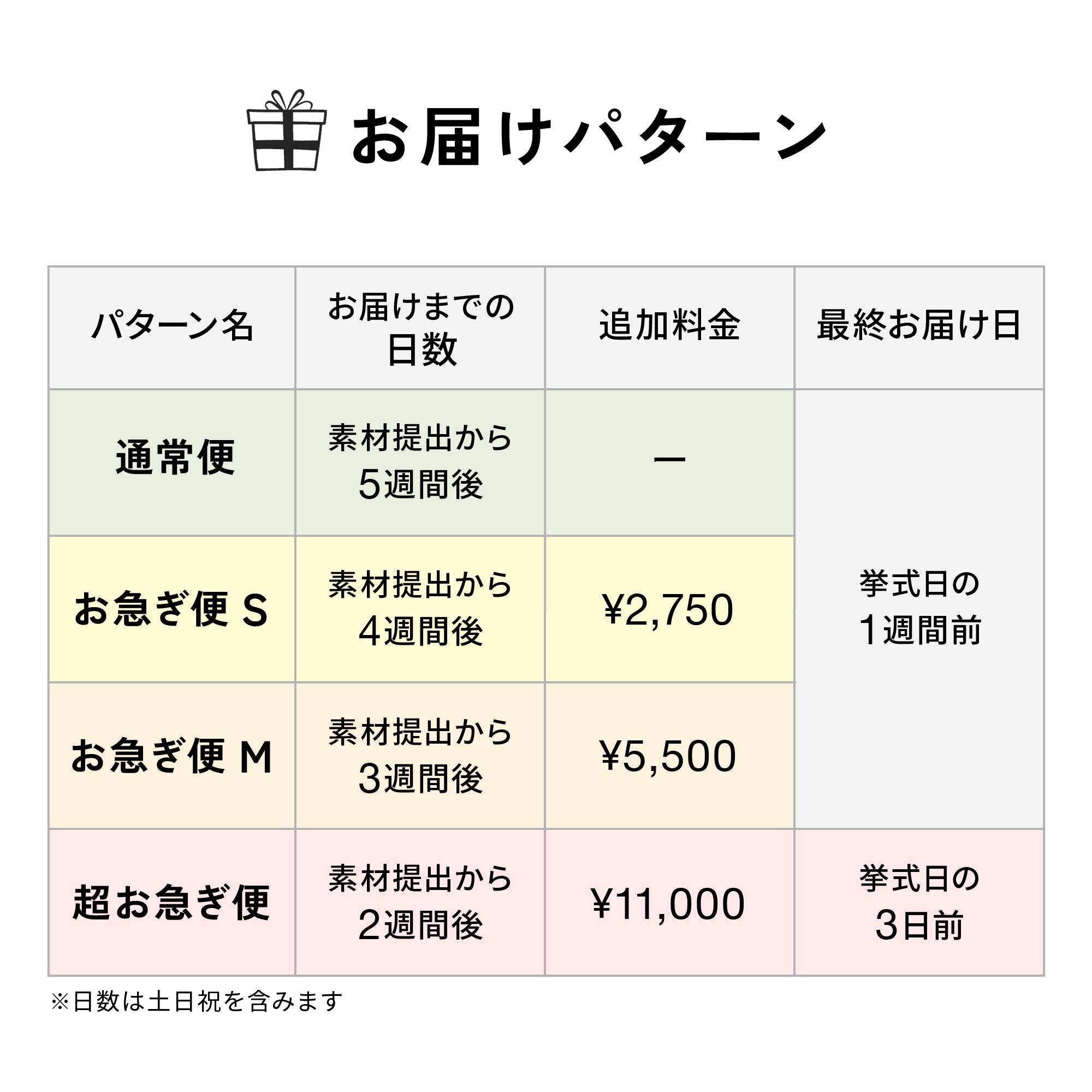 席次表あり】プロフィールブック | 正方形・8P (WHITE) / 10部セット