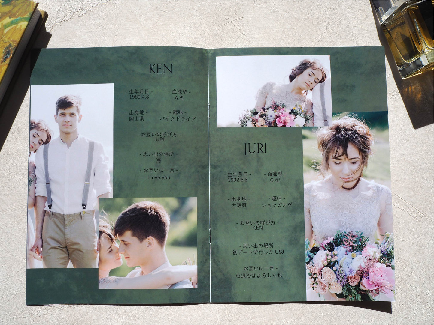 【プロフィールブック】BASIC PLAN - 03【結婚式 ペーパー プロフィールブック】