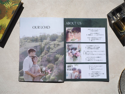 【プロフィールブック】BASIC PLAN - 03【結婚式 ペーパー プロフィールブック】