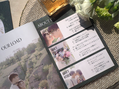 【プロフィールブック】BASIC PLAN - 03【結婚式 ペーパー プロフィールブック】