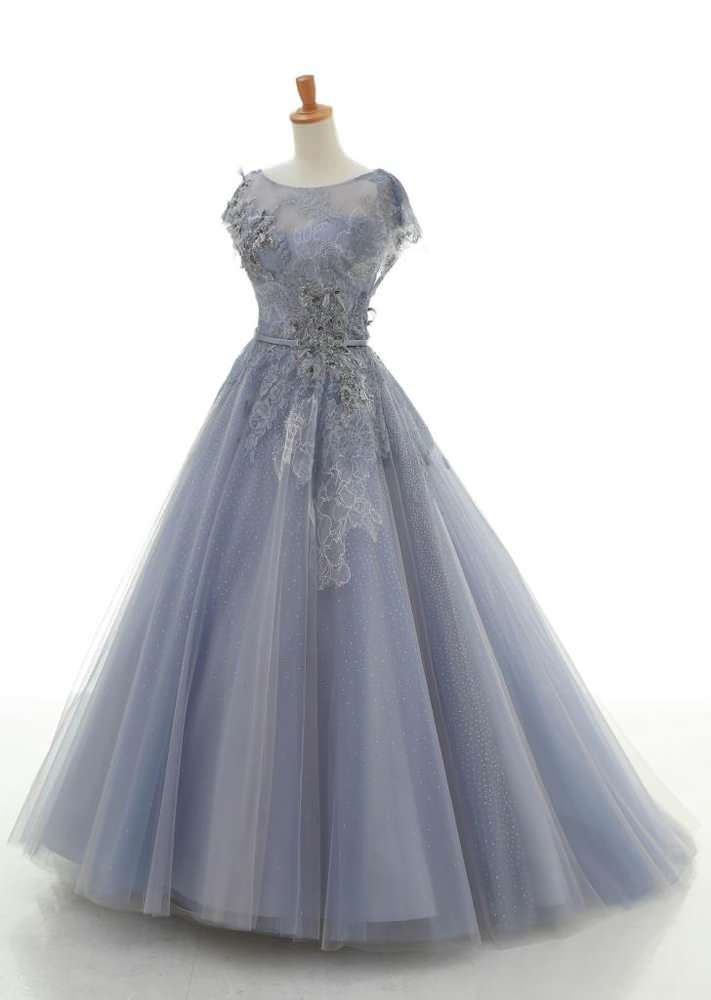 04211917 グレー 【結婚式 カラードレス レンタル】