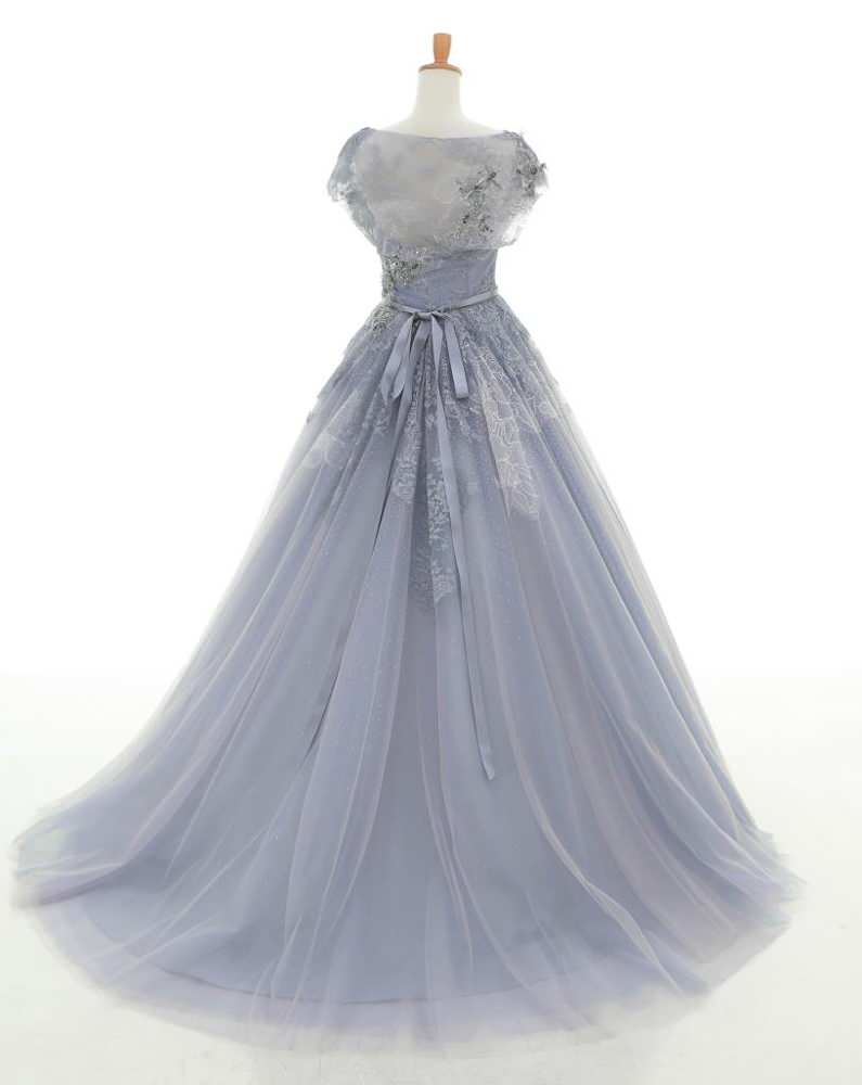 04211917 グレー 【結婚式 カラードレス レンタル】