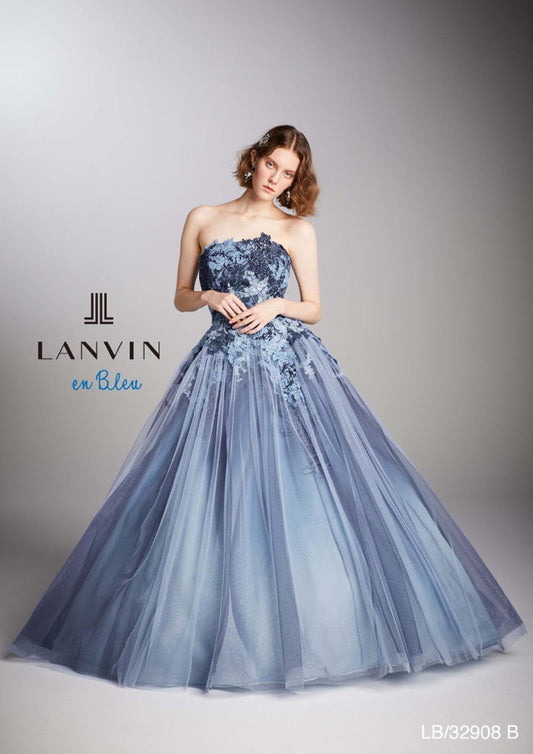 LANVIN en Blue LB32908 【結婚式 カラードレス レンタル】