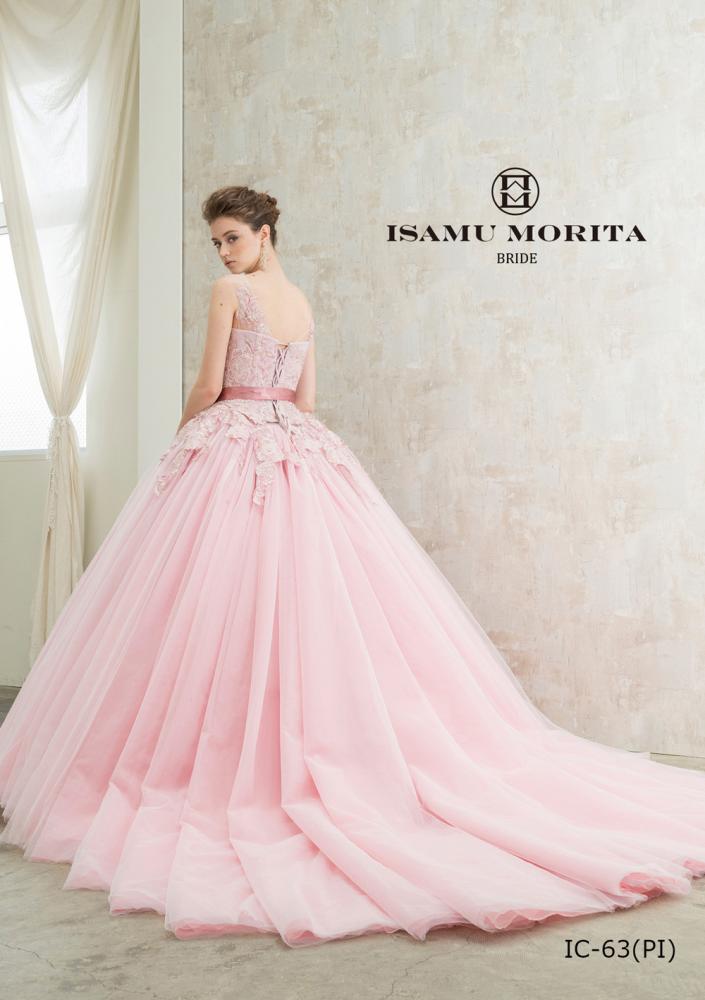 ISAMU MORITA IC-63(PI) 【結婚式 カラードレス レンタル】 – 結婚式
