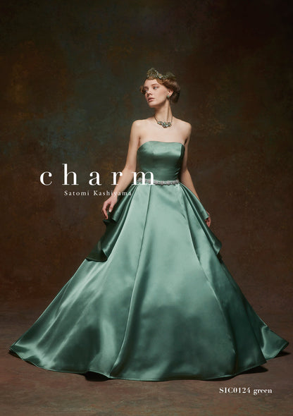 Charm SIC-124GR 【結婚式 カラードレス レンタル】