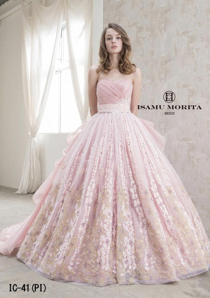 ISAMU MORITA IC-41(PI) 【結婚式 カラードレス レンタル】